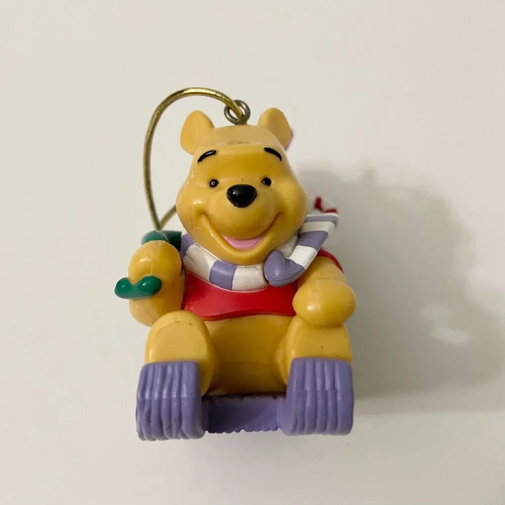 Disney Noma Winnie The Pooh And Piglet Christmas Tree Ornament Sleigh Sled - Picture 15 of 16